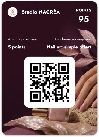 Carte de fidélité Studio Nacréa dans le Wallet